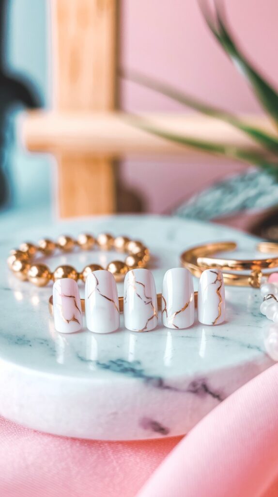 marble nails