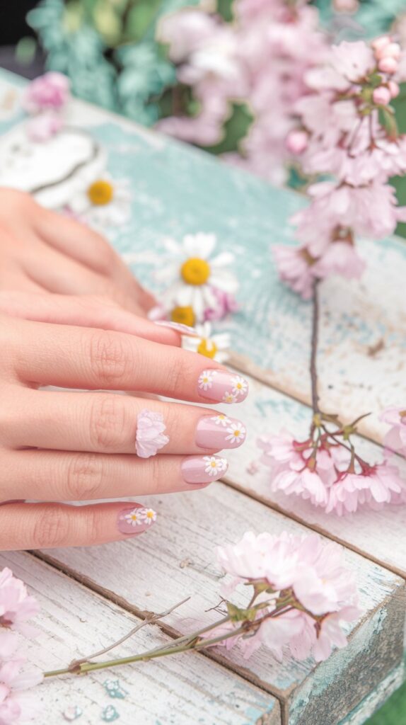 floral nails